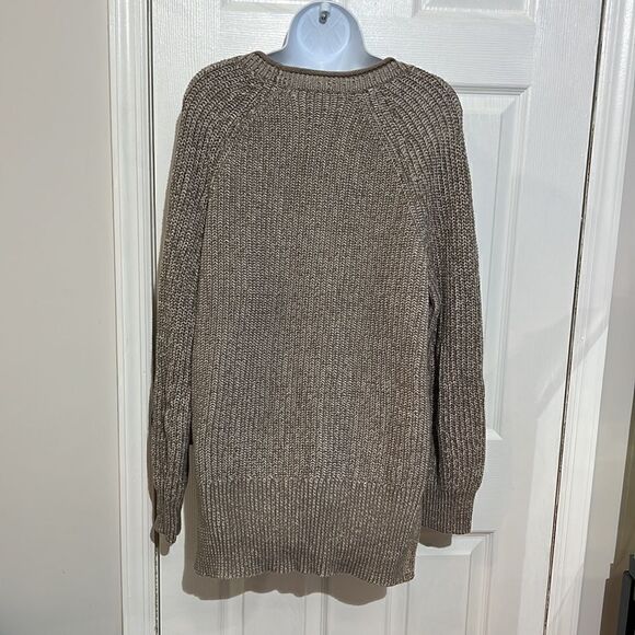 Ellen Tracy Pullover oatmeal marl color Sweater size large - Picture 3 of 7